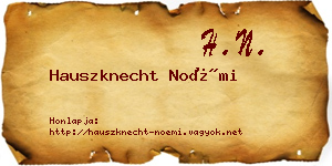 Hauszknecht Noémi névjegykártya