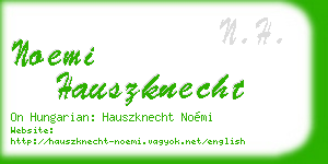 noemi hauszknecht business card